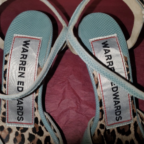 Warren Edwards Womens Open toe High Heeled Sandals 8.5 - Picture 4 of 12